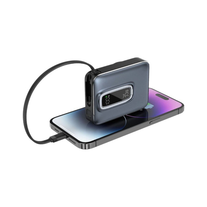 Portable Power Bank with Innovative Wireless Charging Function and Digital Charging Indicator Bowlift