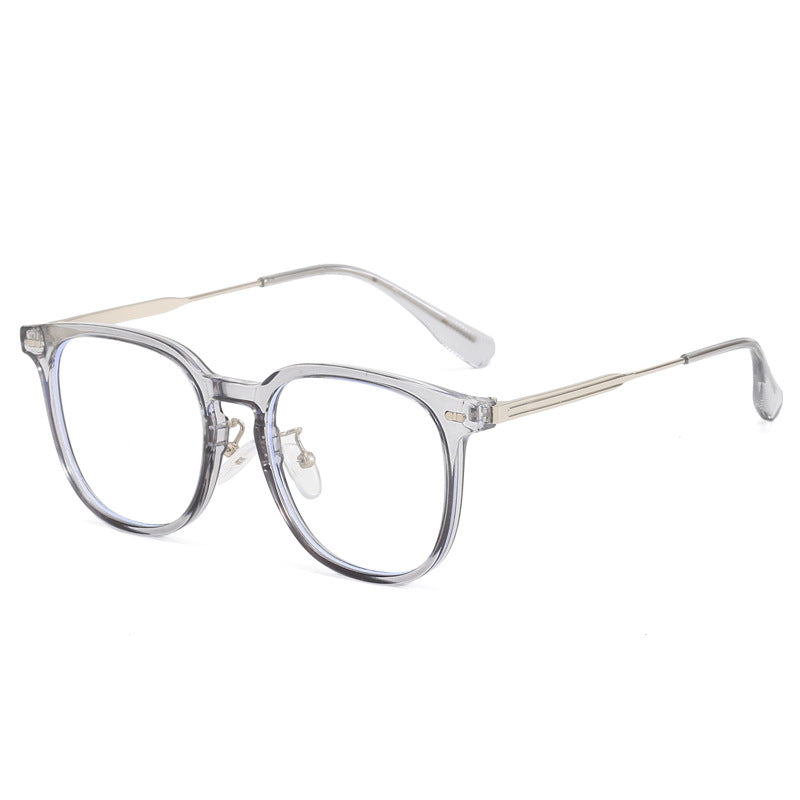 Women's clear rectangular glasses with delicate metal frame Bowlift