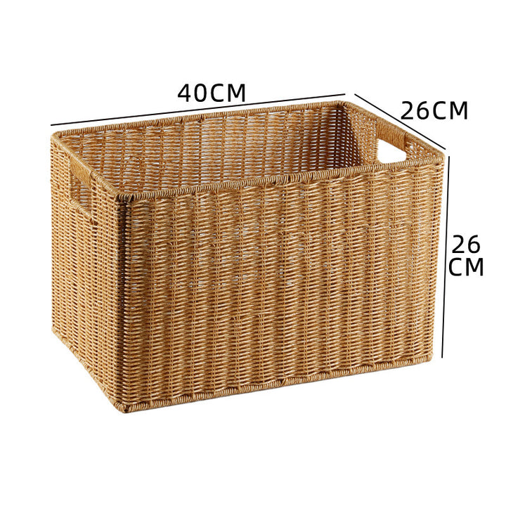 Home Storage Wicker Basket Bowlift