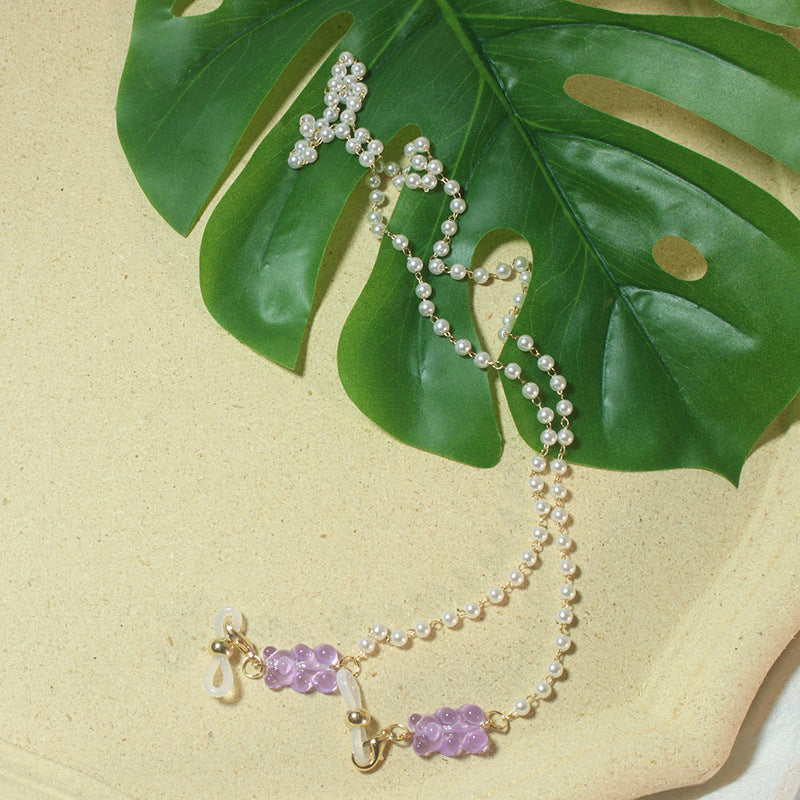 Elegant pearl glasses chain Bowlift