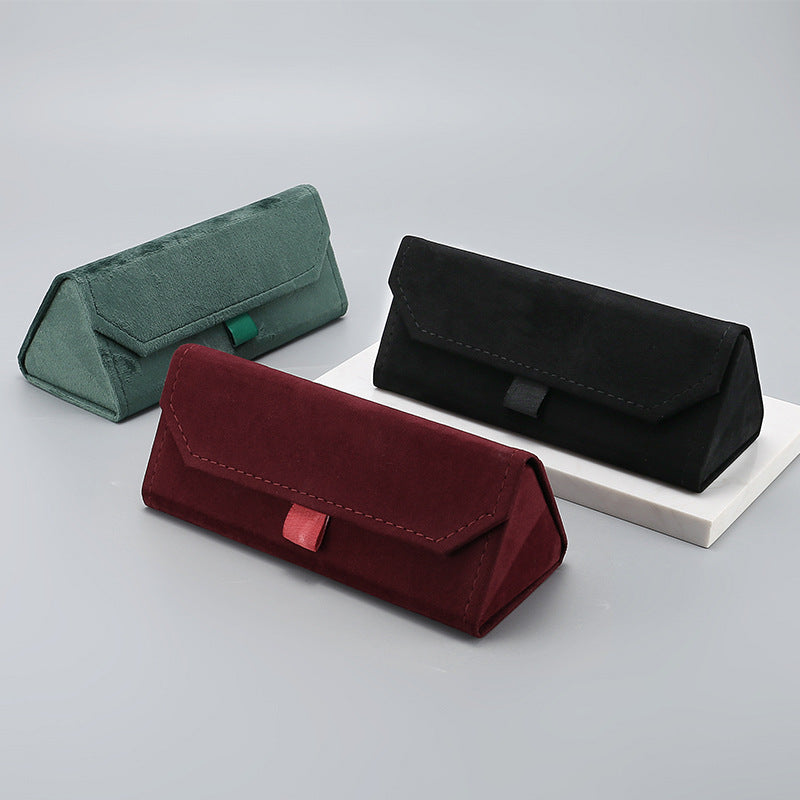 Foldable Suede Sunglasses Case with Magnetic Closure Bowlift