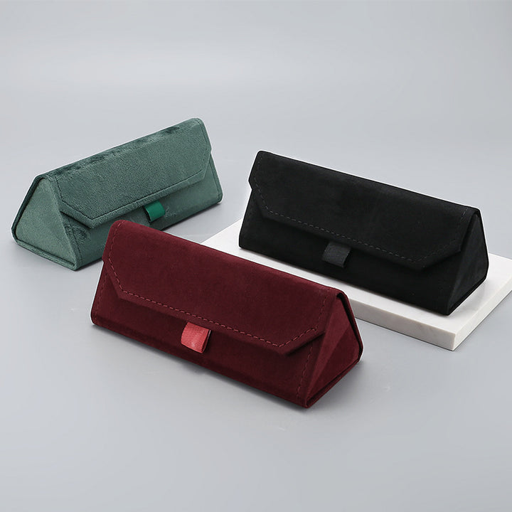 Foldable Suede Sunglasses Case with Magnetic Closure Bowlift