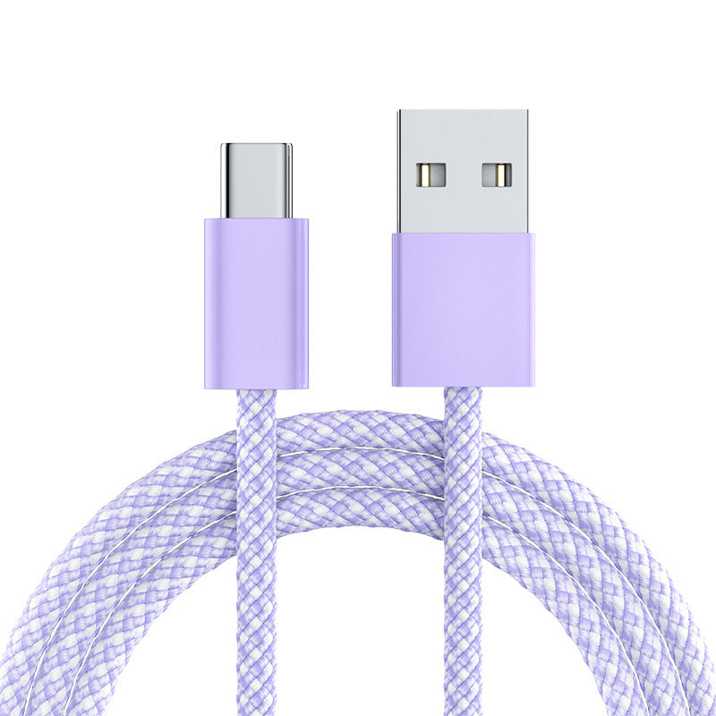 Braided USB-C to USB-A Fast-Charge Durable Nylon Cable Bowlift
