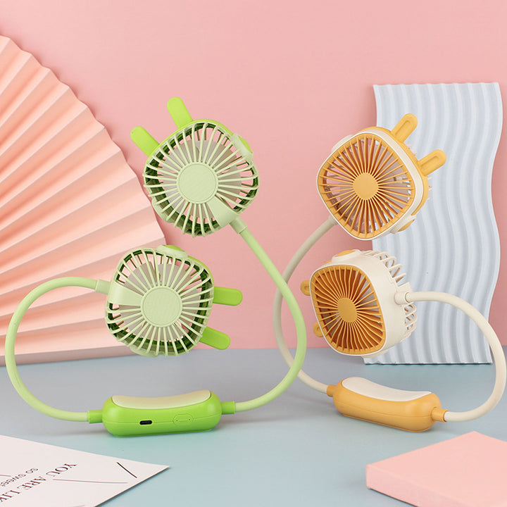 Women's Portable Neck Fan with Flexible Design Bowlift