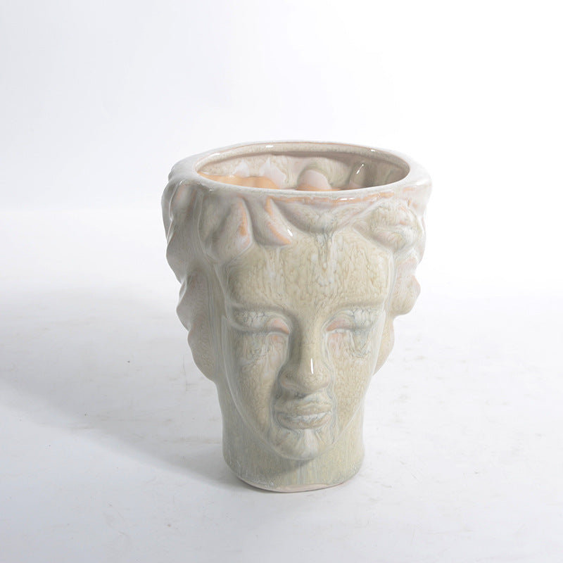 Artistic Ceramic Planter Bowlift