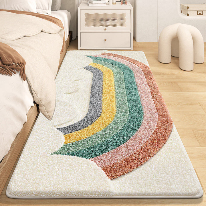 Textured Rainbow Bath Rug Bowlift