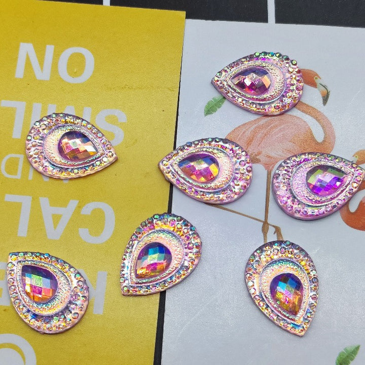Glittering drop appliqués Bowlift