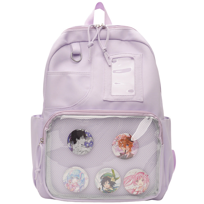Anime-Inspired Graphic Print Backpack