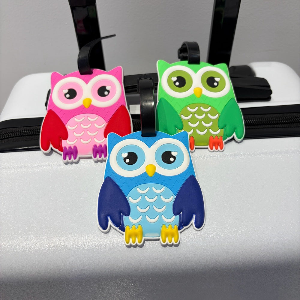 Owl-Shaped Luggage Tag Bowlift