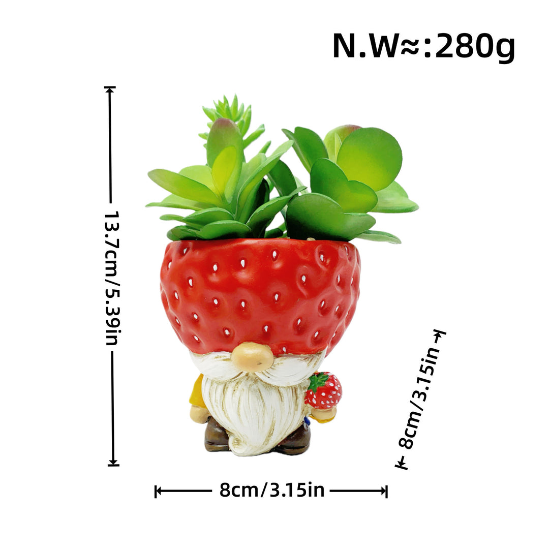 Original flower pot figure with gnome motif Bowlift