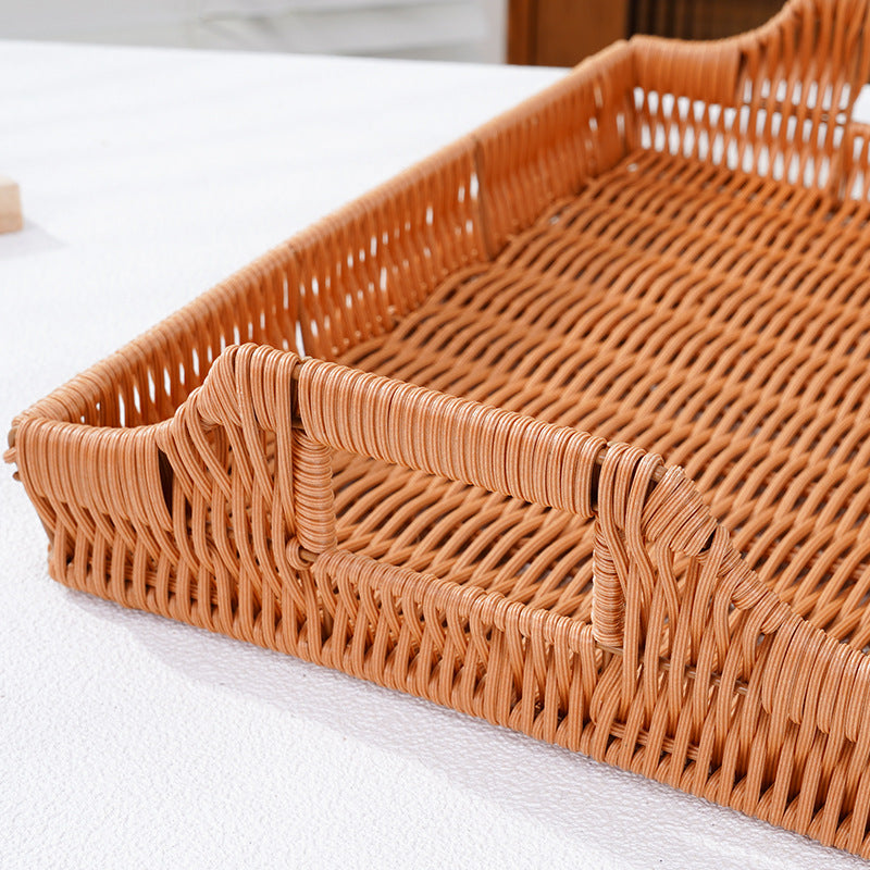 Rectangular Woven Serving Tray Bowlift