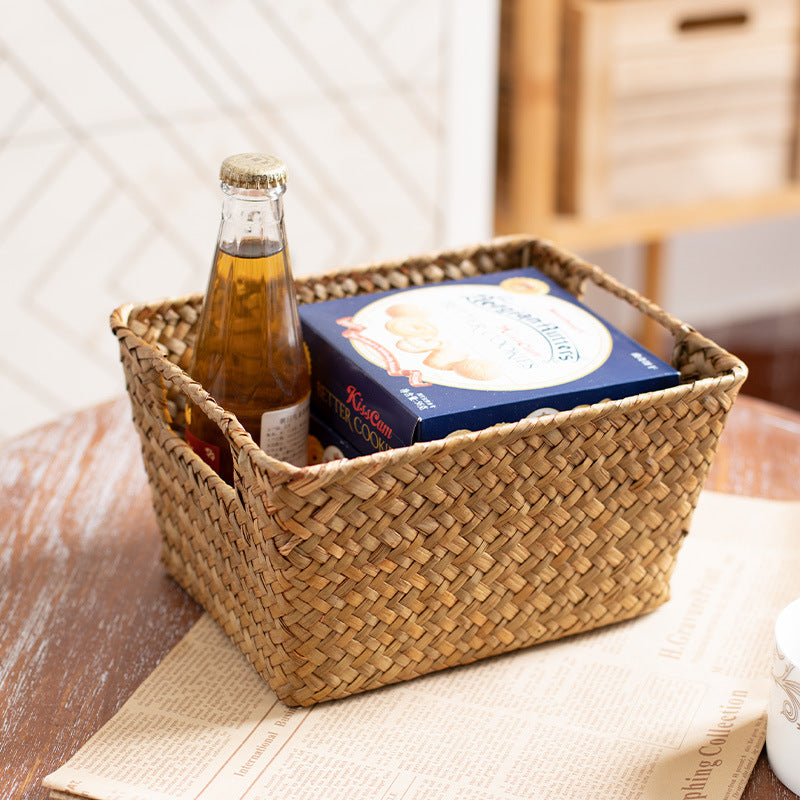 Unisex storage basket made of handwoven natural material Bowlift