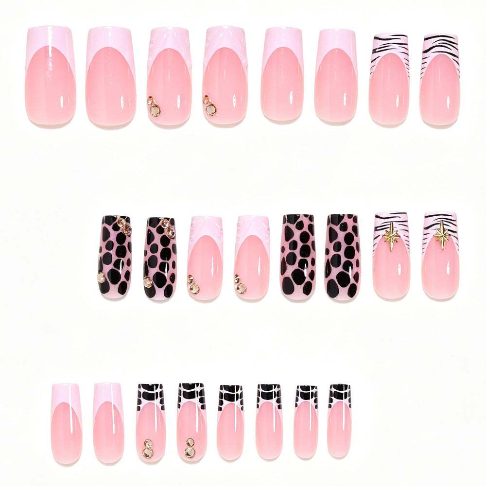 Creative Abstract Press-On Nail Art Set Bowlift