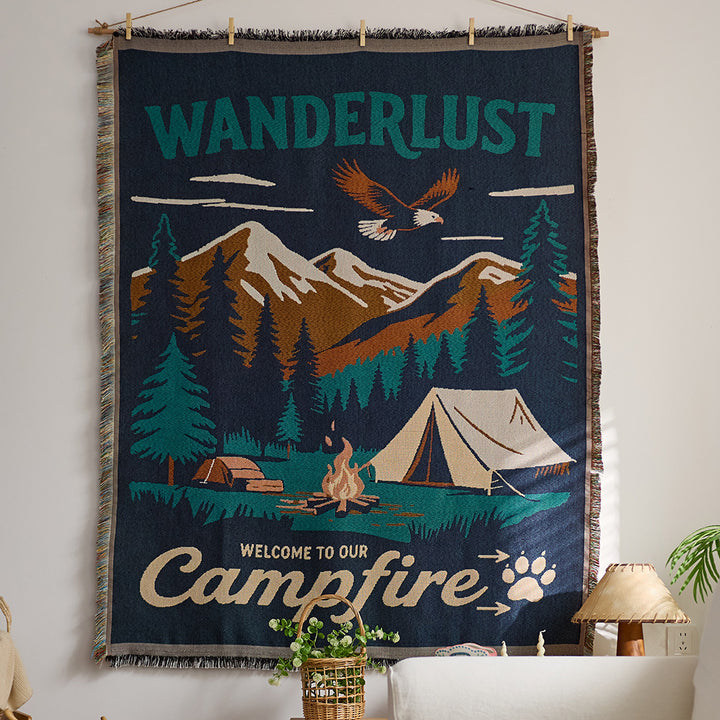 Festive Holiday-Themed Wall Tapestry
