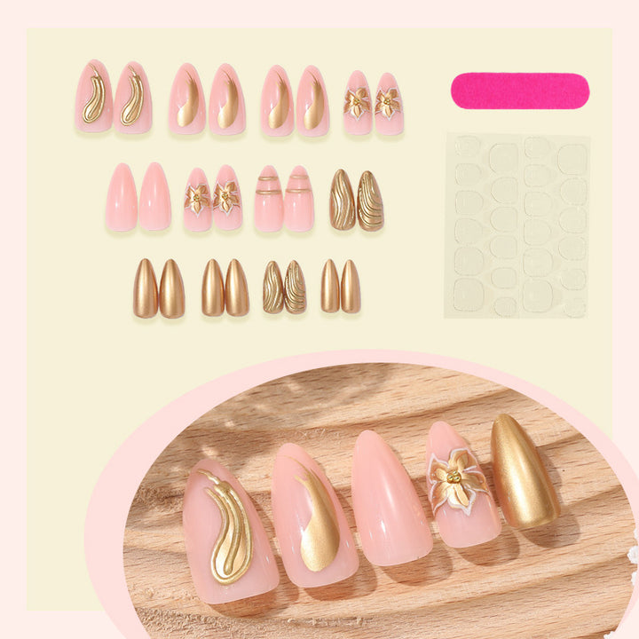 Premium Decorative Press-On Nail Set Bowlift