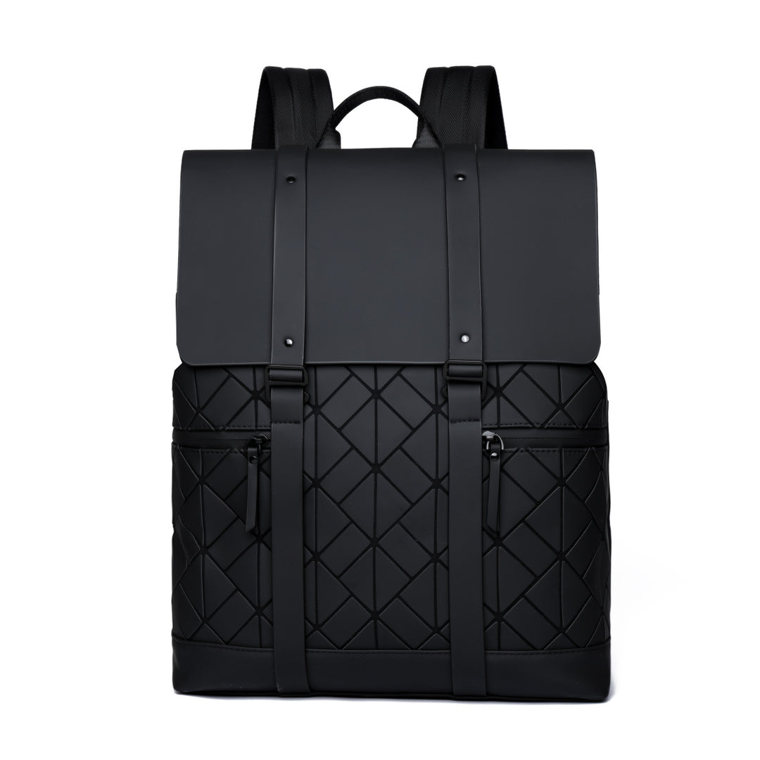 Geometric Pattern Rolltop Backpack Bowlift