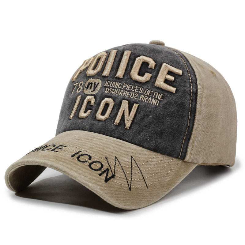 Men's Vintage-Inspired Embroidered Baseball Cap Bowlift