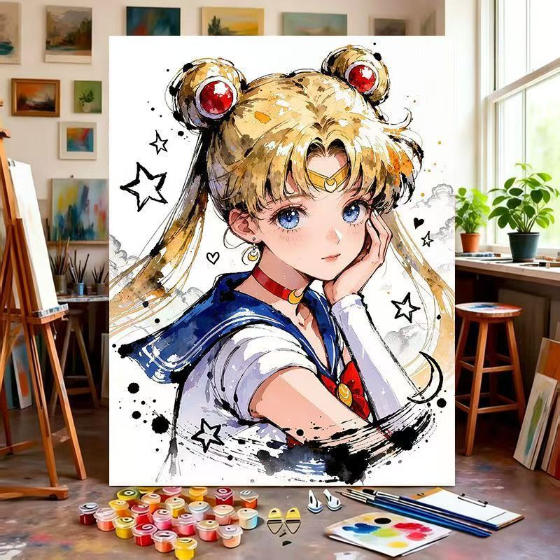 Illustrated Character Canvas Art Print Bowlift