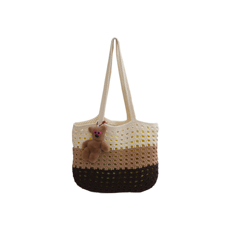 Handmade straw bag with cute tag Bowlift
