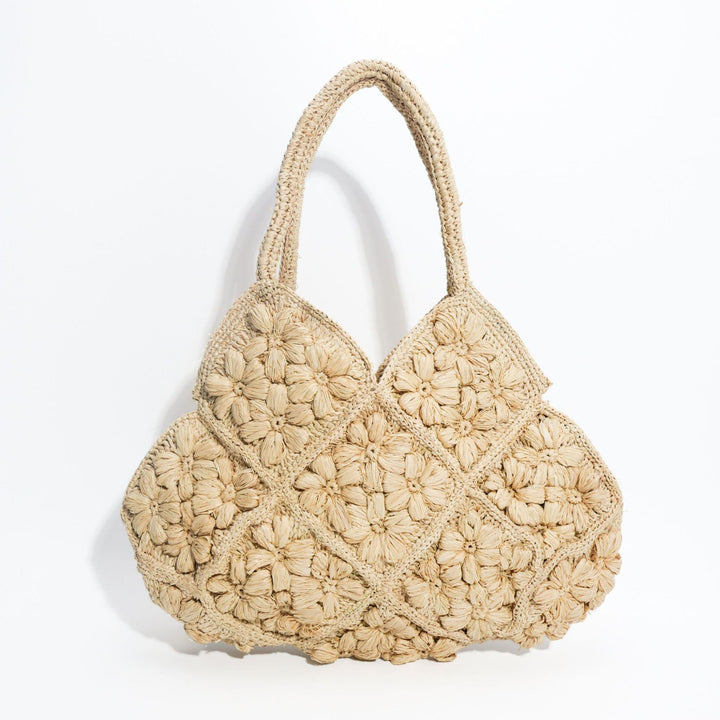 Handcrafted crossbody bag with floral decorative embroidery Bowlift