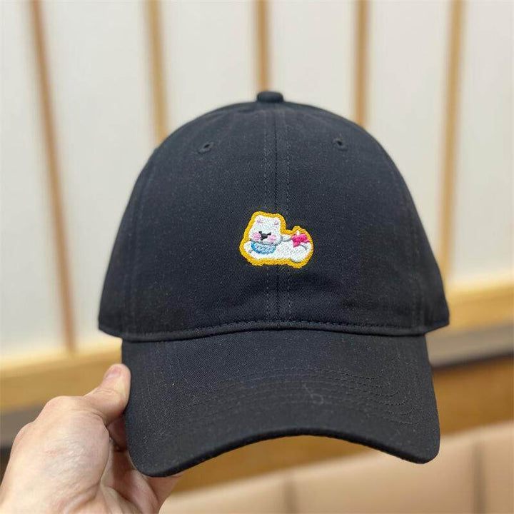 Women's Embroidered Fun Character Baseball Cap Bowlift