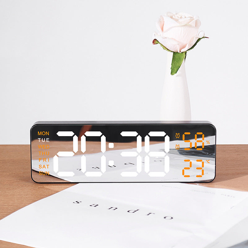 Digital Multifunctional Alarm Clock with Temperature and Hygrometer Display Bowlift