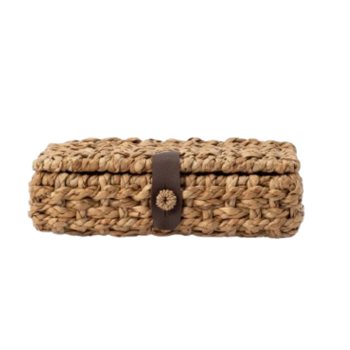 Handcrafted Storage Box Made of Braided Natural Material Bowlift