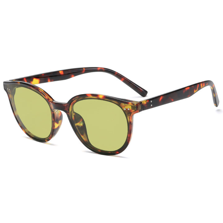 Women's round sunglasses with stylish design and UV protection Bowlift