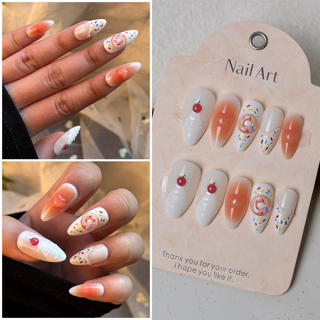 Decorative Press-On Nails Set Bowlift