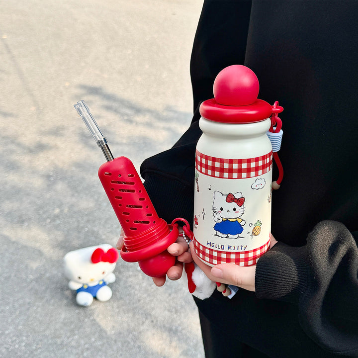 Women Creative Water Bottle with Cute Pendant Bowlift
