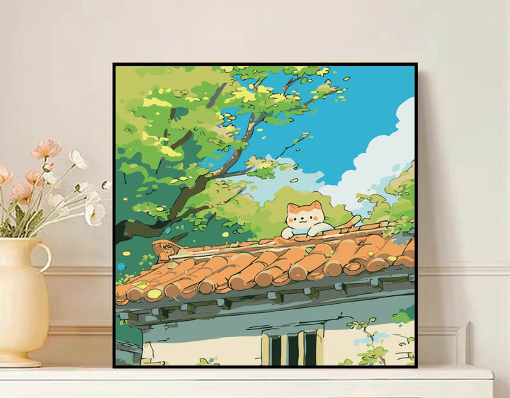 Scenic Mountain Landscape Canvas Art Bowlift