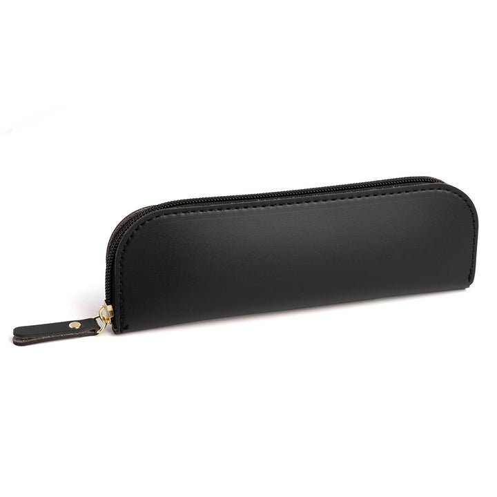 Zippered Leather Pencil Case Bowlift