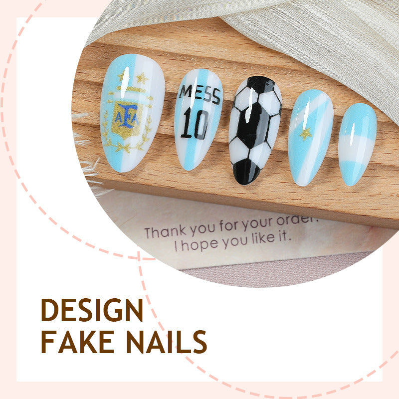 Creative nail art set with football theme Bowlift