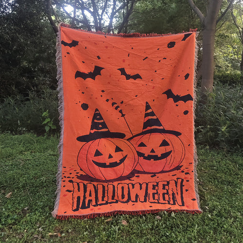 Halloween-Themed Throw Blanket