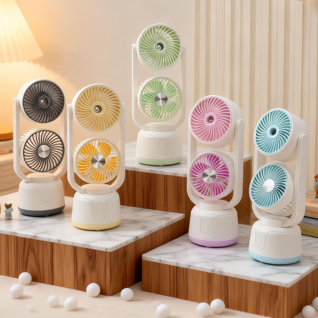 Ladies multifunctional table fan with spray function Bowlift