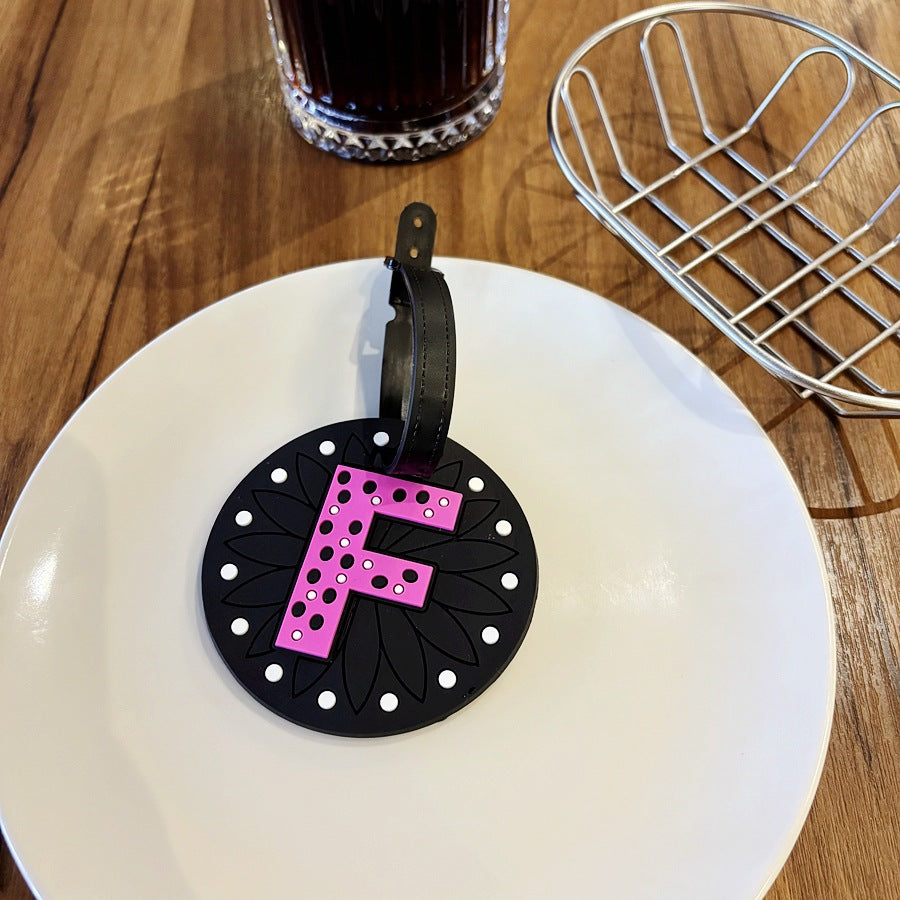 Personalized Striped Luggage Tag Bowlift