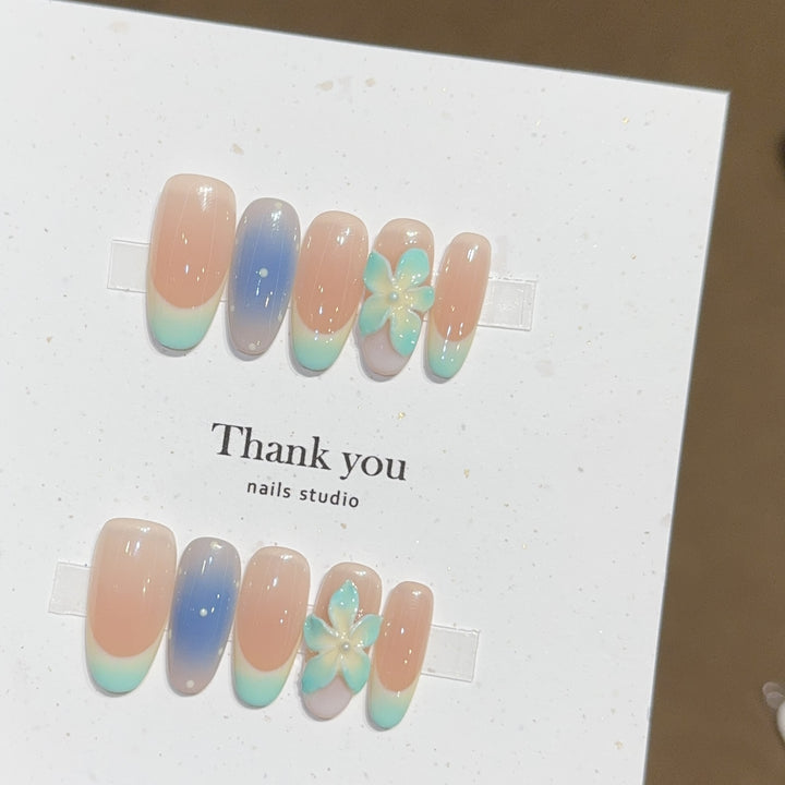 Artificial Nail Tips in Floral Design Bowlift