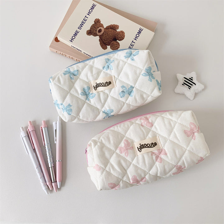 Stylish Quilted Pencil Case Bowlift