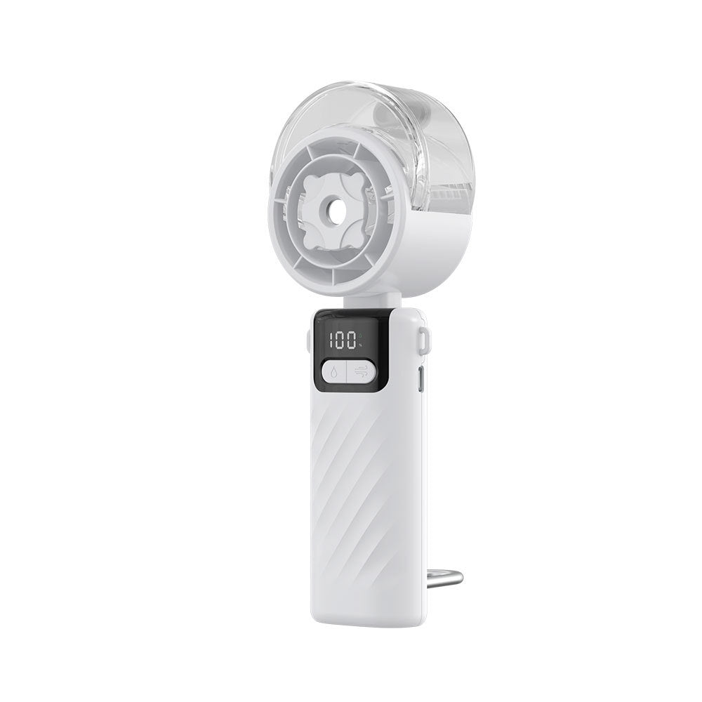 Unisex Rechargeable Adjustable Airflow Handheld Mist Fan Bowlift