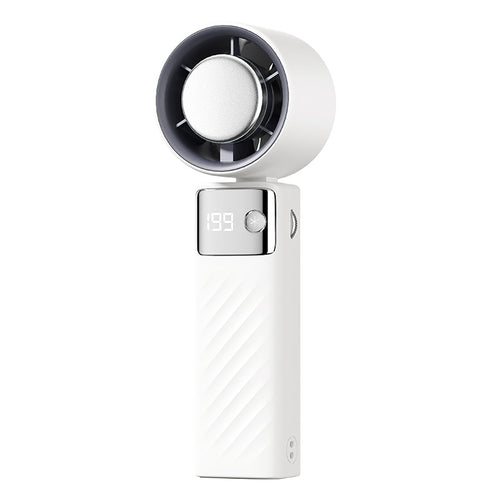 Women Portable Hand Fan with Digital Display Bowlift