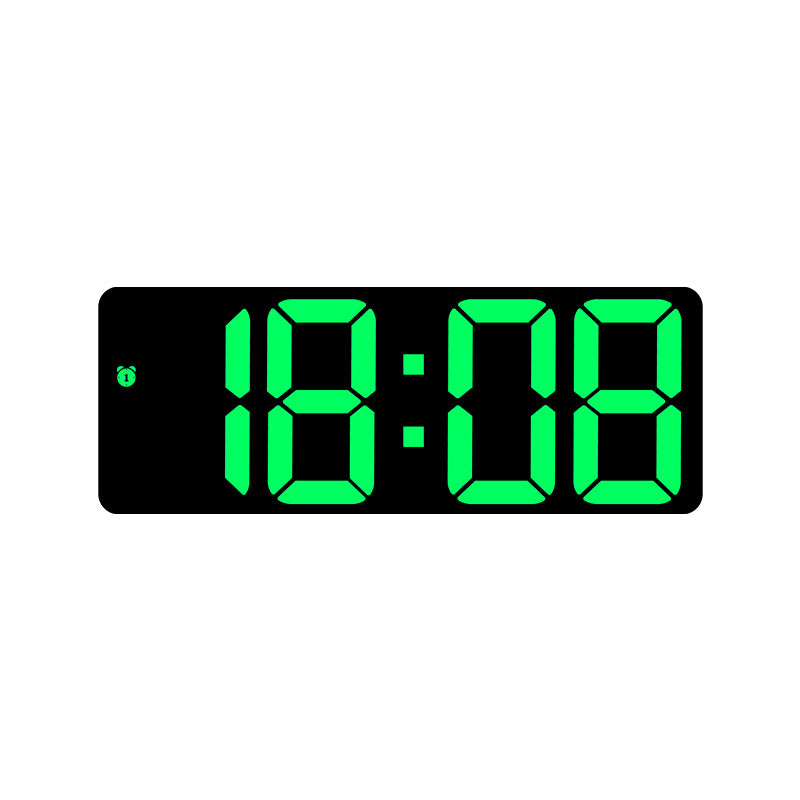 Digital LED clock with large display and colorful digits Bowlift