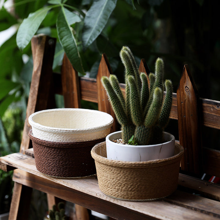 Decorative Woven Planter Bowlift