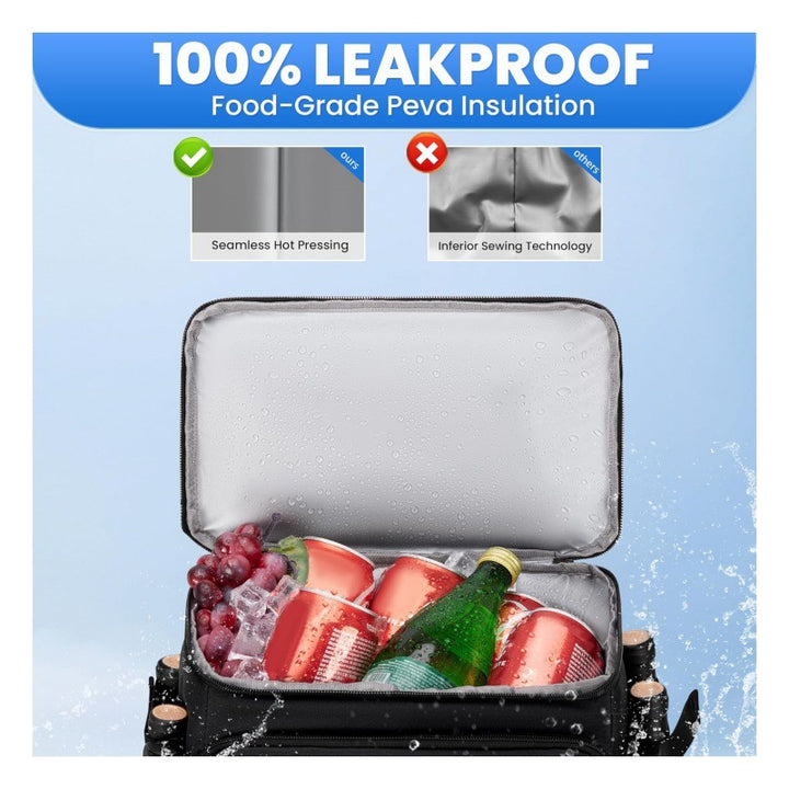 Cooler Backpack with Insulated Interior Compartment and Additional Exterior Pockets Bowlift
