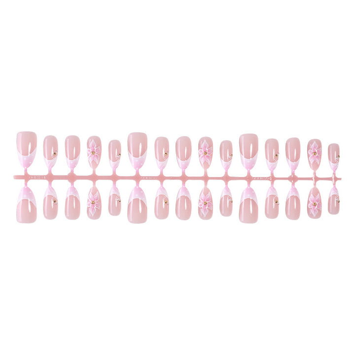Elegant Floral Press-On Nail Art Set Bowlift 1788495644
