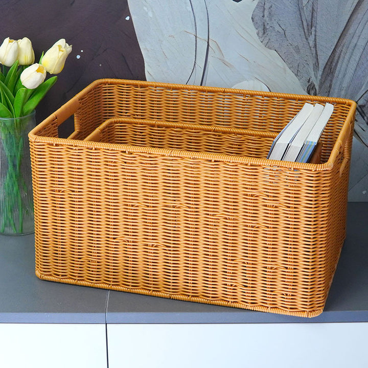 Women Large Storage Box made of Woven Material Bowlift
