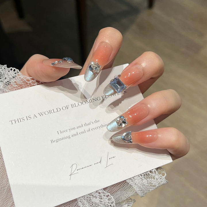 Crystal-Embellished Nail Art Extensions Bowlift