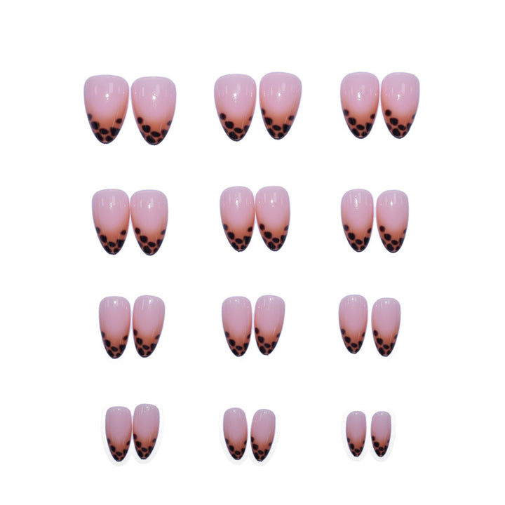 Elegant Press-On Nails with Animal Accents Bowlift