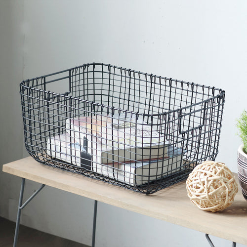 Metal Wire Storage Basket Bowlift