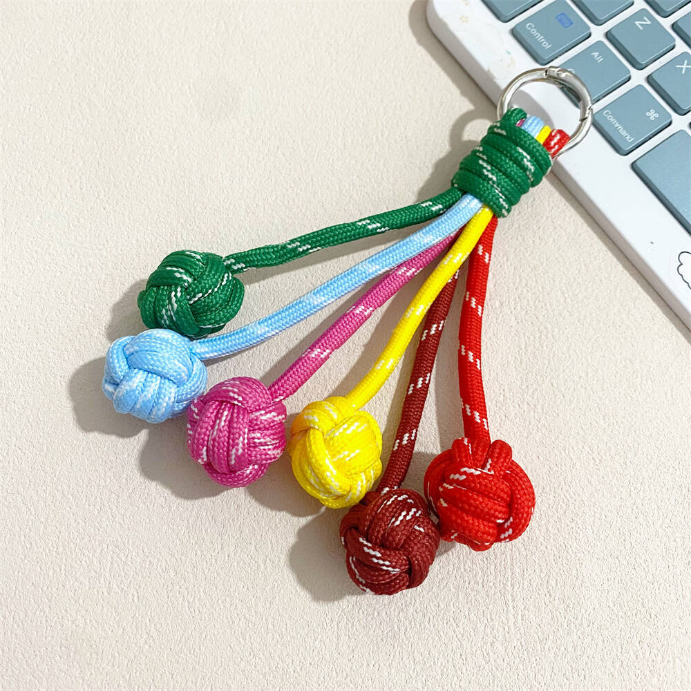 Colorful Knot Decor Keychain Bowlift