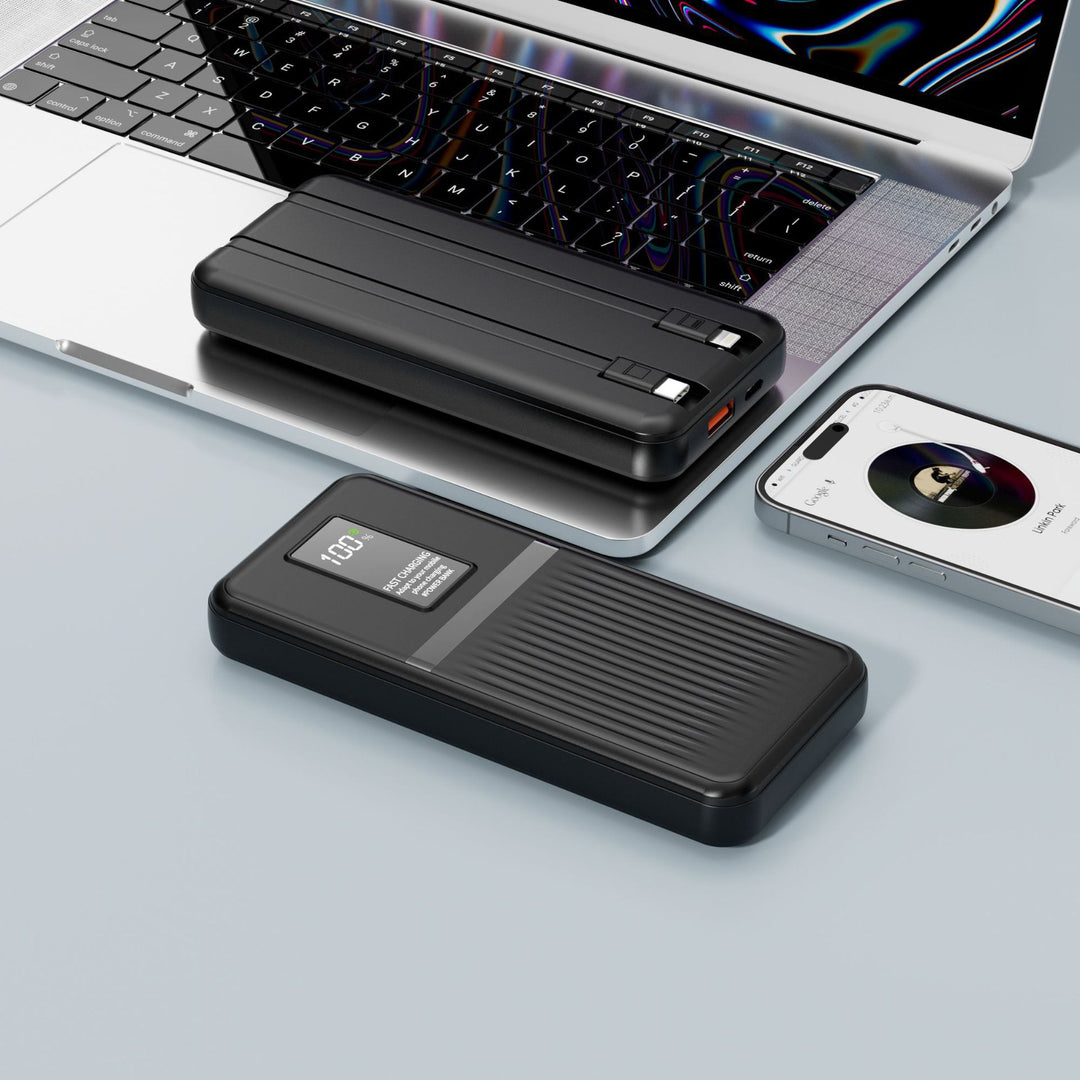 Portable power bank with state-of-the-art fast charging technology and digital display Bowlift